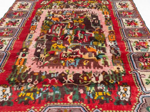 BAKHTIARI PERSIAN HANDWOVEN RUG 5'6X3'9 168X115CM CARPET ORIENTAL - ADDITIONAL PHOTO 5