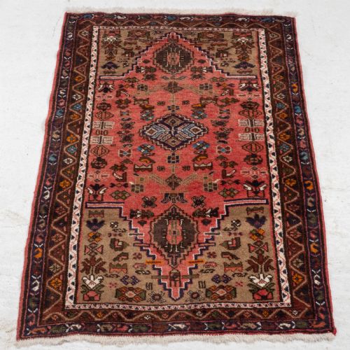 HAMADAN PERSIAN HANDWOVEN RUG 5'X3' 152X92CM ORIENTAL - ADDITIONAL PHOTO 5