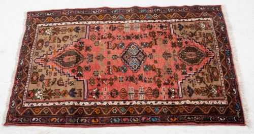 HAMADAN PERSIAN HANDWOVEN RUG 5'X3' 152X92CM ORIENTAL - ADDITIONAL PHOTO 6