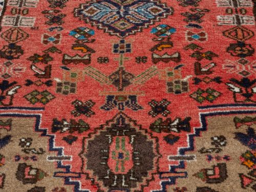 HAMADAN PERSIAN HANDWOVEN RUG 5'X3' 152X92CM ORIENTAL - ADDITIONAL PHOTO 8