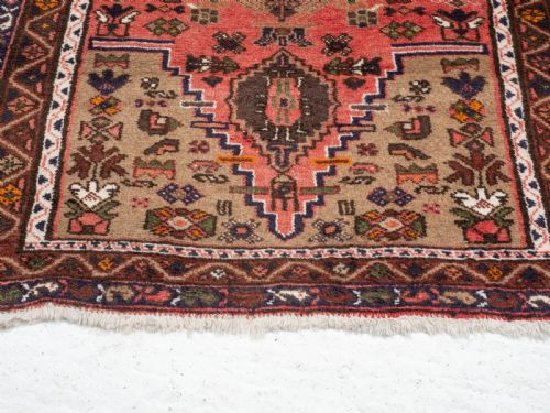 HAMADAN PERSIAN HANDWOVEN RUG 5'X3' 152X92CM ORIENTAL - ADDITIONAL PHOTO 9