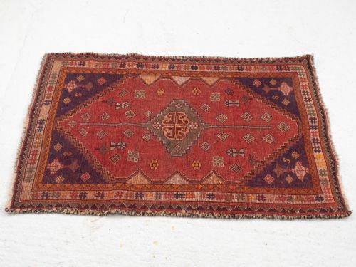 QASHQAI PERSIAN HANDWOVEN RUG 5'X3'4 153X98CM CARPET ORIENTAL - ADDITIONAL PHOTO 8
