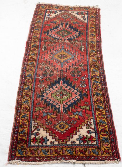 caucasian kazak runner 7'6x2'9 229x85cm oriental rug - CATEGORY: ANTIQUE RUGS - DATED 19TH CENTURY