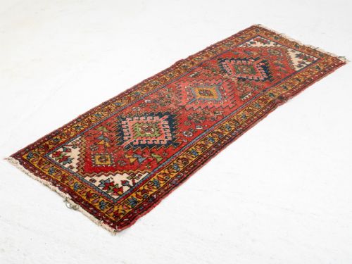 CAUCASIAN KAZAK RUNNER 7'6X2'9 229X85CM ORIENTAL RUG - ADDITIONAL PHOTO 1