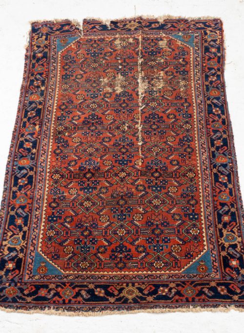 antique afshar persian c19th rug 5'x3'1 153x93cm carpet oriental - CATEGORY: ANTIQUE RUGS - DATED 19TH CENTURY