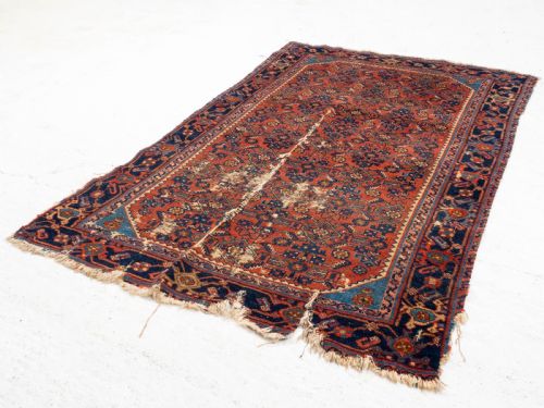 ANTIQUE AFSHAR PERSIAN C19TH RUG 5'X3'1 153X93CM CARPET ORIENTAL - ADDITIONAL PHOTO 3