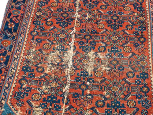 ANTIQUE AFSHAR PERSIAN C19TH RUG 5'X3'1 153X93CM CARPET ORIENTAL - ADDITIONAL PHOTO 11