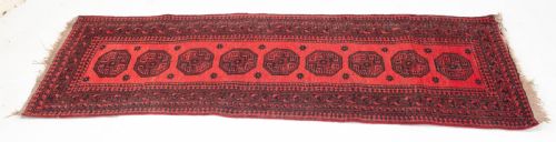 ANTIQUE TURKOMAN SALOR GUL RUNNER 8'10X2'9 268X83CM AFGHAN TURKMEN TEKKE RUG - ADDITIONAL PHOTO 9