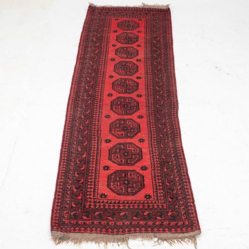 ANTIQUE TURKOMAN SALOR GUL RUNNER 8'10X2'9 268X83CM AFGHAN TURKMEN TEKKE RUG - ADDITIONAL PHOTO 12