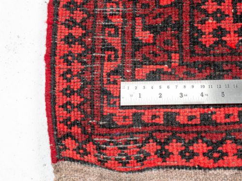 ANTIQUE TURKOMAN SALOR GUL RUNNER 8'10X2'9 268X83CM AFGHAN TURKMEN TEKKE RUG - ADDITIONAL PHOTO 16