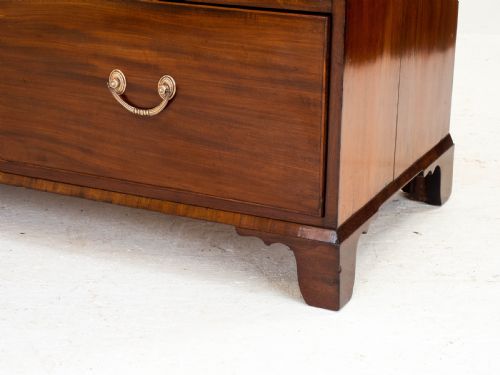 GEORGIAN LARGE MAHOGANY OAK STRAIGHT FRONT CHEST OF DRAWERS GEORGE III - ADDITIONAL PHOTO 6