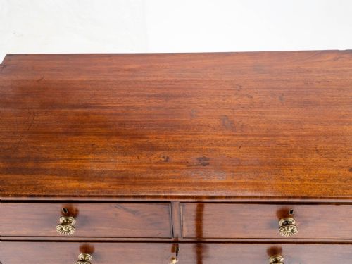 GEORGIAN STRAIGHT FRONT MAHOGANY CHEST OF DRAWERS IN THE MANNER OF GILLOWS C1810 - ADDITIONAL PHOTO 15