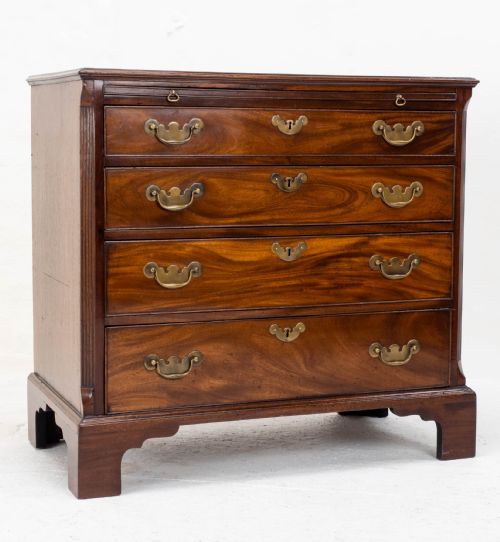 georgian mahogany inlaid bachelors chest of drawers george iiiii - CATEGORY: ANTIQUE CHEST OF DRAWERS - DATED 18TH CENTURY