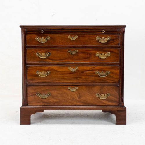 GEORGIAN MAHOGANY INLAID BACHELORS CHEST OF DRAWERS GEORGE IIIII - ADDITIONAL PHOTO 1