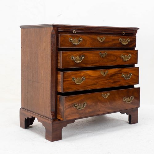 GEORGIAN MAHOGANY INLAID BACHELORS CHEST OF DRAWERS GEORGE IIIII - ADDITIONAL PHOTO 4