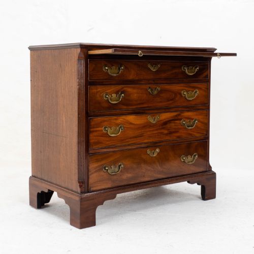 GEORGIAN MAHOGANY INLAID BACHELORS CHEST OF DRAWERS GEORGE IIIII - ADDITIONAL PHOTO 6