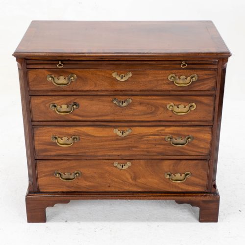 GEORGIAN MAHOGANY INLAID BACHELORS CHEST OF DRAWERS GEORGE IIIII - ADDITIONAL PHOTO 17