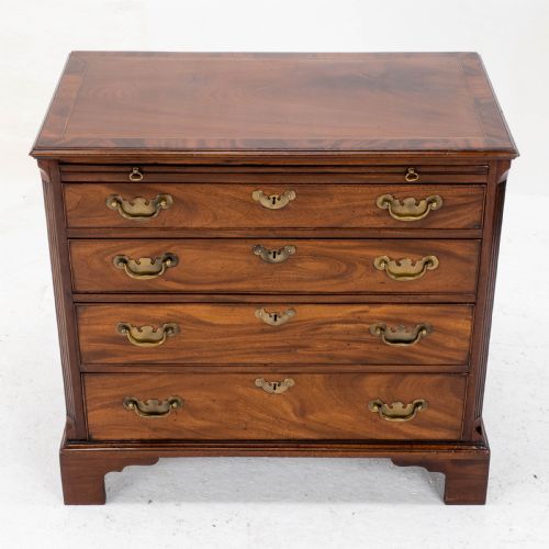 GEORGIAN MAHOGANY INLAID BACHELORS CHEST OF DRAWERS GEORGE IIIII - ADDITIONAL PHOTO 18