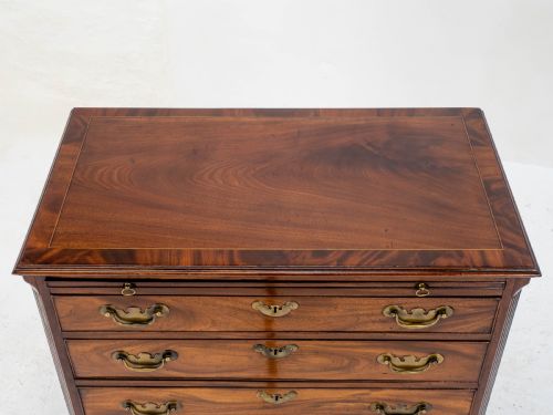 GEORGIAN MAHOGANY INLAID BACHELORS CHEST OF DRAWERS GEORGE IIIII - ADDITIONAL PHOTO 19