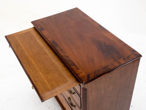 GEORGIAN MAHOGANY INLAID BACHELORS CHEST OF DRAWERS GEORGE IIIII - ADDITIONAL PHOTO 24