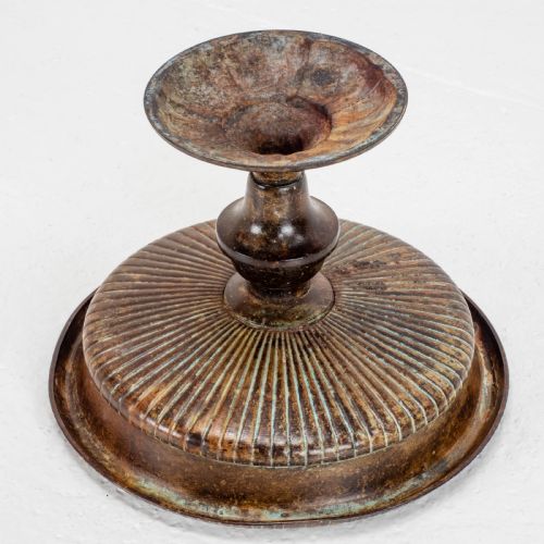 C19TH ITALIAN BRONZE PATINATED TAZZA CENTREPIECE PEDESTAL BOWL - ADDITIONAL PHOTO 7