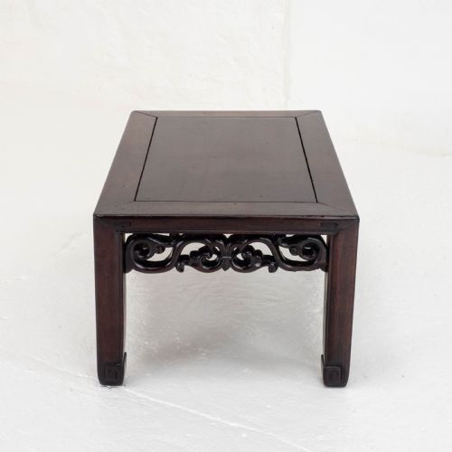 C19TH QING CHINESE SMALL ROSEWOOD COFFEE TABLE OPIUM LOW TABLE - ADDITIONAL PHOTO 2