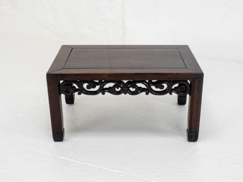 C19TH QING CHINESE SMALL ROSEWOOD COFFEE TABLE OPIUM LOW TABLE - ADDITIONAL PHOTO 6