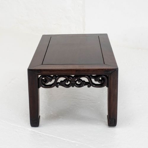 C19TH QING CHINESE SMALL ROSEWOOD COFFEE TABLE OPIUM LOW TABLE - ADDITIONAL PHOTO 7