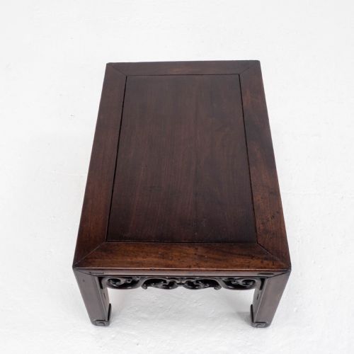 C19TH QING CHINESE SMALL ROSEWOOD COFFEE TABLE OPIUM LOW TABLE - ADDITIONAL PHOTO 10