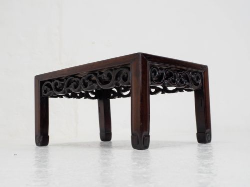 C19TH QING CHINESE SMALL ROSEWOOD COFFEE TABLE OPIUM LOW TABLE - ADDITIONAL PHOTO 12