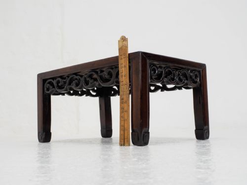 C19TH QING CHINESE SMALL ROSEWOOD COFFEE TABLE OPIUM LOW TABLE - ADDITIONAL PHOTO 13