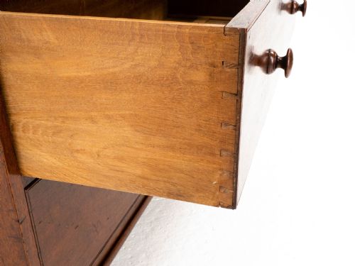 GEORGIAN MILITARY CAMPAIGN TEAK CHEST OF DRAWERS GEORGE III - ADDITIONAL PHOTO 16