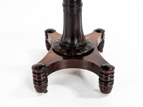 REGENCY ROSEWOOD CARDGAMES OR CONSOLE TABLE GEORGIAN WILLIAM IV - ADDITIONAL PHOTO 5