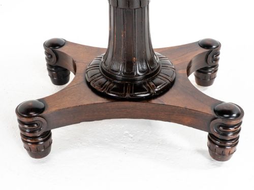 REGENCY ROSEWOOD CARDGAMES OR CONSOLE TABLE GEORGIAN WILLIAM IV - ADDITIONAL PHOTO 8