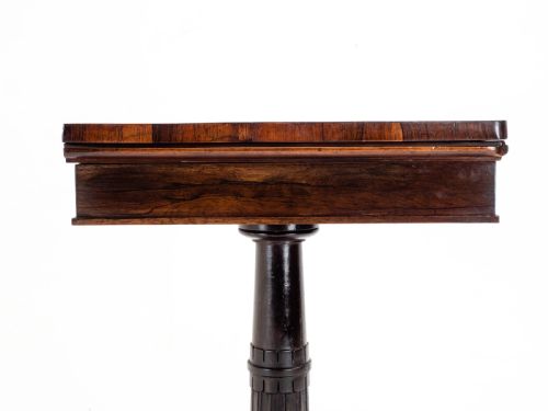 REGENCY ROSEWOOD CARDGAMES OR CONSOLE TABLE GEORGIAN WILLIAM IV - ADDITIONAL PHOTO 10