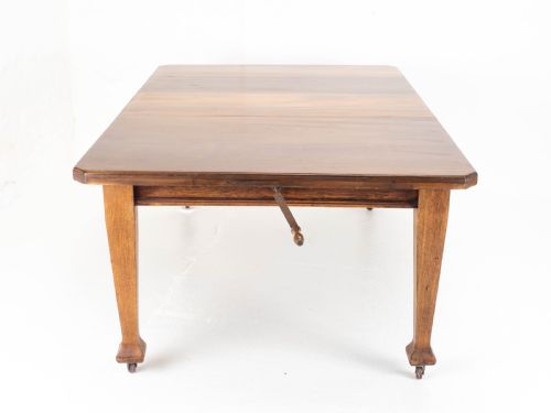 C1900 ARTS CRAFTS STYLE 6FT 3OAK BEECH EXTENDING KITCHEN DINING TABLE - ADDITIONAL PHOTO 6