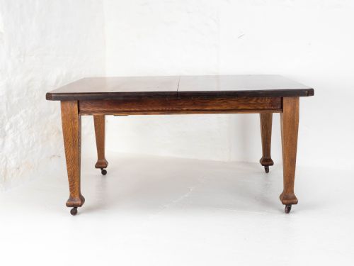 C1900 ARTS CRAFTS STYLE 6FT 3OAK BEECH EXTENDING KITCHEN DINING TABLE - ADDITIONAL PHOTO 13