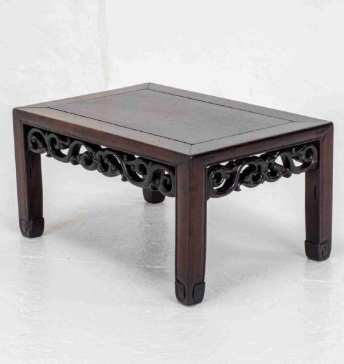 c19th qing chinese small rosewood coffee table opium low table - CATEGORY: ANTIQUE TABLES - DATED 19TH CENTURY