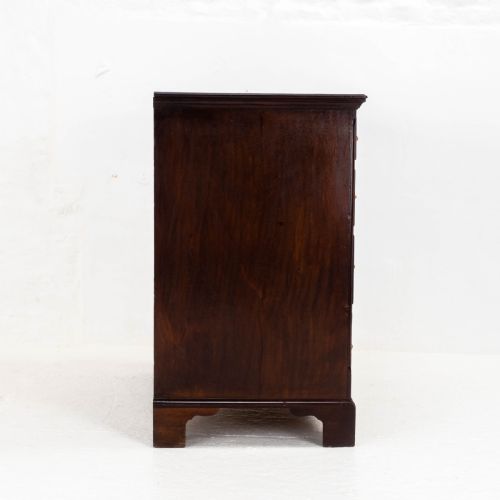 GEORGE III MAHOGANY STRAIGHT FRONT CHEST OF DRAWERS GEORGIAN - ADDITIONAL PHOTO 11
