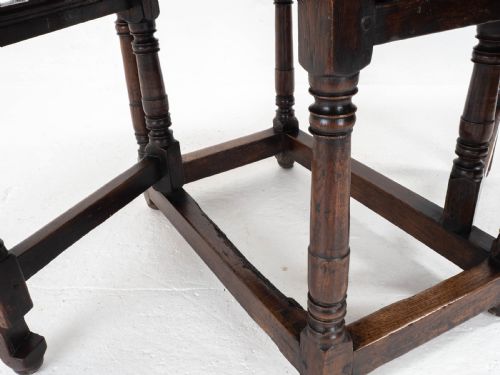 C17TH SMALL OAK COUNTRY GATELEG DINING TABLE SIDE OCCASIONAL - ADDITIONAL PHOTO 11