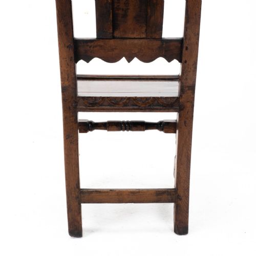 WILLIAM MARY OAK HIGH BACK SIDE CHAIR LATE C17TH CAROLEAN JACOBEAN - ADDITIONAL PHOTO 14