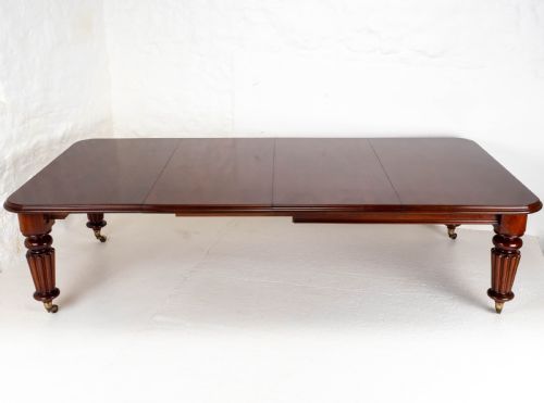 LARGE VICTORIAN MAHOGANY 9'3 EXTENDING DINING TABLE 10 SEAT - ADDITIONAL PHOTO 9