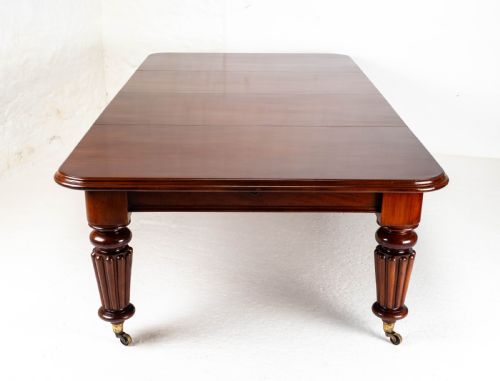 LARGE VICTORIAN MAHOGANY 9'3 EXTENDING DINING TABLE 10 SEAT - ADDITIONAL PHOTO 10