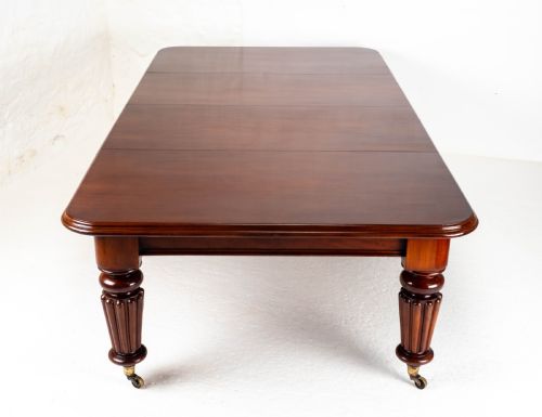 LARGE VICTORIAN MAHOGANY 9'3 EXTENDING DINING TABLE 10 SEAT - ADDITIONAL PHOTO 11