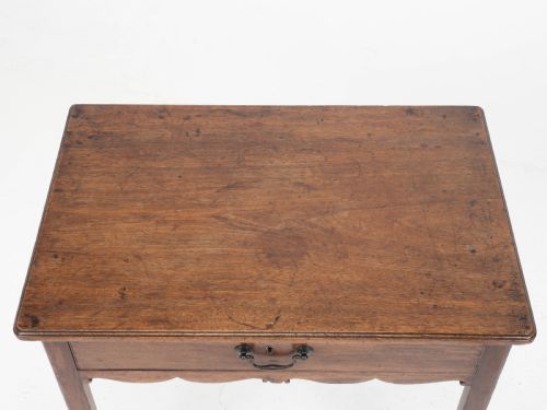 GEORGIAN MAHOGANY COUNTRY SIDE TABLE WITH DRAWER - ADDITIONAL PHOTO 8
