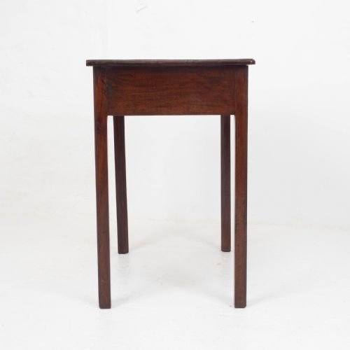 GEORGIAN MAHOGANY COUNTRY SIDE TABLE WITH DRAWER - ADDITIONAL PHOTO 16