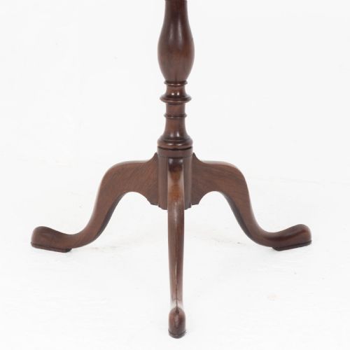 GEORGIAN STYLE C19TH MAHOGANY DISH TOP TRIPOD WINE OR SIDE TABLE - ADDITIONAL PHOTO 7