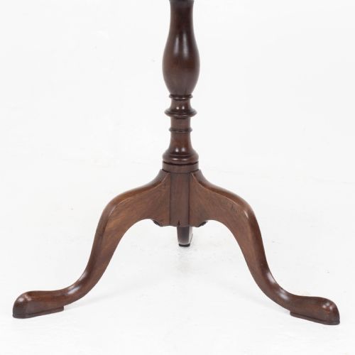 GEORGIAN STYLE C19TH MAHOGANY DISH TOP TRIPOD WINE OR SIDE TABLE - ADDITIONAL PHOTO 8