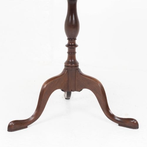 GEORGIAN STYLE C19TH MAHOGANY DISH TOP TRIPOD WINE OR SIDE TABLE - ADDITIONAL PHOTO 10