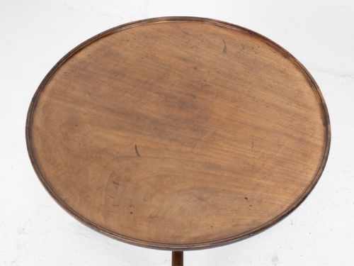 GEORGIAN STYLE C19TH MAHOGANY DISH TOP TRIPOD WINE OR SIDE TABLE - ADDITIONAL PHOTO 18